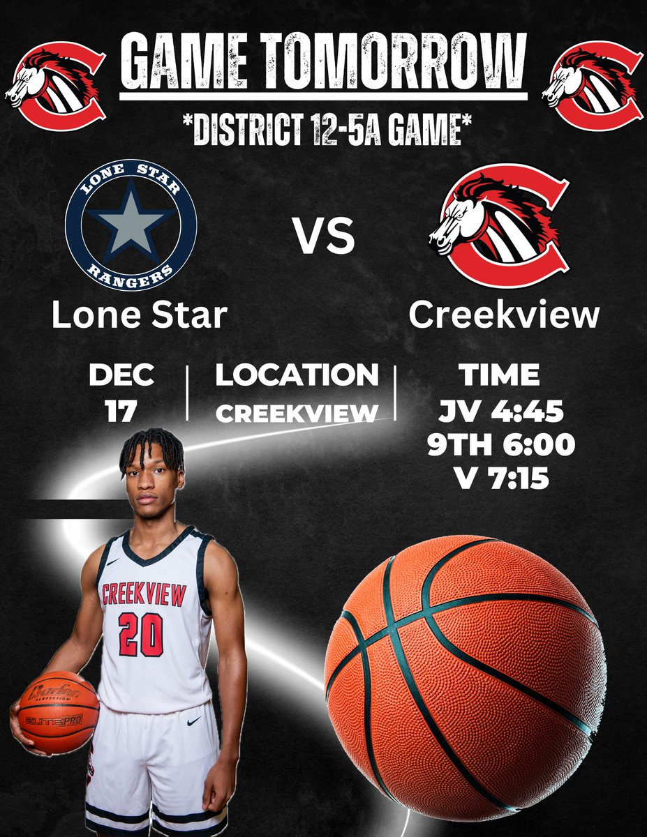 Creekview High School Boys Basketball (@creekviewhoops1) on Twitter photo Actions heats up for first district game tomorrow night. We welcome <a href="/LSHS_BBall/">Lone Star Basketball</a> to Mustang Gym. Come out and support. <a href="/SulakCFB/">Leon Sulak</a> <a href="/hoopinsider/">Hoopinsider</a> <a href="/CreekviewLeads/">Creekview High School</a> <a href="/CoachOrtiz1/">CoachOrtiz</a> <a href="/CHS_MustangFB/">CreekviewFB</a> <a href="/CAvants_SLM/">Chase Avants</a> <a href="/creekviewvolley/">Creekview High School Volleyball</a> <a href="/CreekviewAVID/">Creekview HS AVID</a> <a href="/GASOMass/">Ryan Massad π</a> Actions heats up for first district game tomorrow night. We welcome <a href="/LSHS_BBall/">Lone Star Basketball</a> to Mustang Gym. Come out and support. <a href="/SulakCFB/">Leon Sulak</a> <a href="/hoopinsider/">Hoopinsider</a> <a href="/CreekviewLeads/">Creekview High School</a> <a href="/CoachOrtiz1/">CoachOrtiz</a> <a href="/CHS_MustangFB/">CreekviewFB</a> <a href="/CAvants_SLM/">Chase Avants</a> <a href="/creekviewvolley/">Creekview High School Volleyball</a> <a href="/CreekviewAVID/">Creekview HS AVID</a> <a href="/GASOMass/">Ryan Massad π</a>