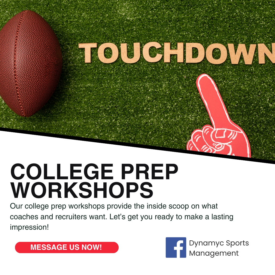 DynamycSports's tweet photo. Unlock your potential with our college prep workshops! 

Gain exclusive insights on what coaches and recruiters are really looking for, and get the tools you need to make a lasting impression. 

It’s your time to shine—let’s get you ready for the next big step! https://t.co/HANXbGspCk