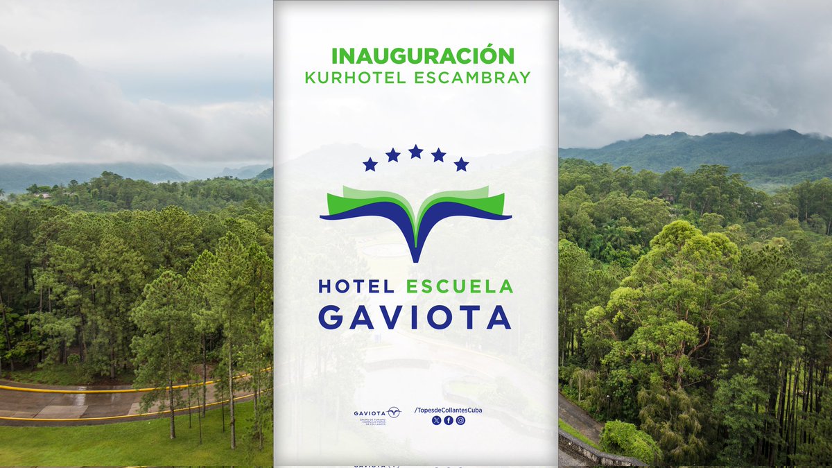 🏞El Complejo de Turismo Topes de Collantes se enorgullece en anunciar su apertura como Hotel Escuela📚

👨‍🏫El futuro de la hotelería se forja hoy en el corazón del Escambray 🦎
.
.
 #GaviotaTurismo #HotelesEscuela #CapacitaciónGaviota #GarantíaDeFuturo #NuestraGente