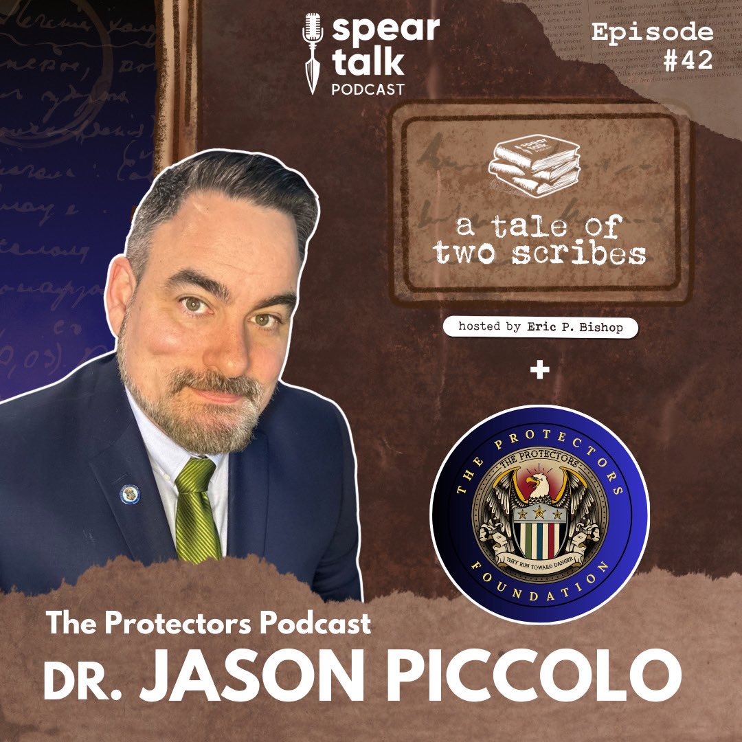 🎙️TONIGHT🎙️

Last show for 2024 

Episode #42 of A Tale Of Two Scribes with author <a href="/DRJasonPiccolo/">DRJasonPiccolo</a> launches TODAY on <a href="/SpearTalk/">SpearTalkPodcast</a>! Join us at 7PM EST for the <a href="/YouTube/">YouTube</a> premiere! <a href="/EPBAuthor/">Eric P Bishop</a> <a href="/SilverSpear44/">JM Guarnieri</a>✖️#speartalk <a href="/brunoemediapub/">BruNoe Media Publishing</a>
👉 youtu.be/3ffgGR9qoVY?si…
