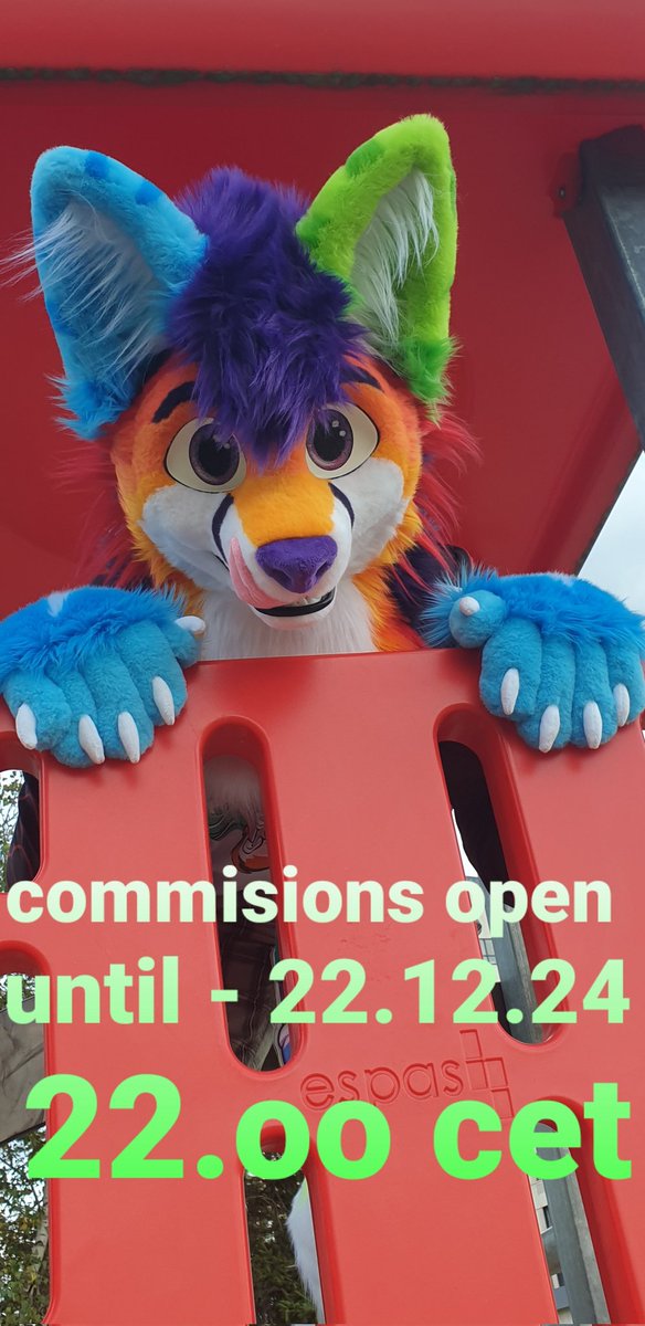 Die Slots sind 🥳 geöffnet 🥳 für euch, bis zum 22.12.24 bis 22.oo Uhr 
Zu sehen ist Arcflash <a href="/Jaro_Cat/">Jaro</a> 
#Fursuit #fursuitmaker #furry #commisionopen #ilovemyjob