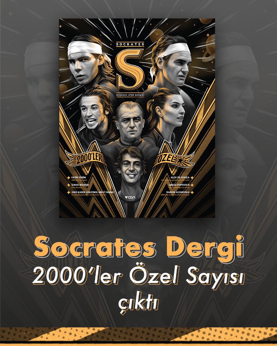 # 96 

2000’ler Özel Sayımız, canyayinlari.com ve tüm kitapçılarda.

Satın almak için 👉 canyayinlari.com/socrates-dergi…