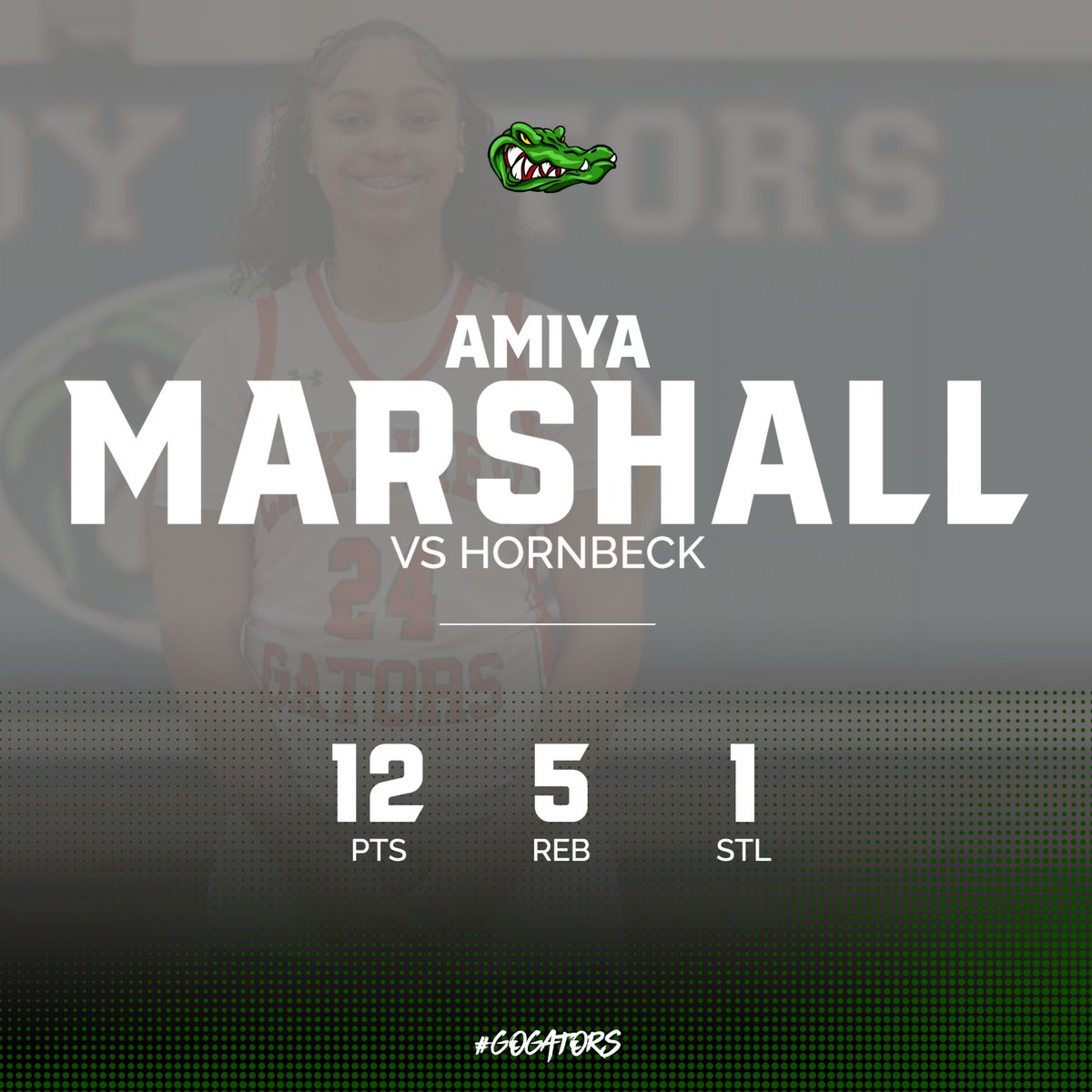 Player Spotlight - Dec. 14 vs. Hornbeck 🏀🐊
#GeauxGators