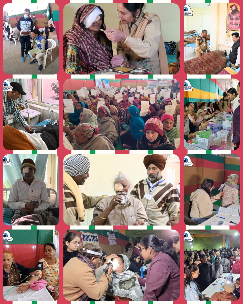 Priyanka_2457's tweet photo. Humanity shines brighter at the Yaad-E-Murshad #33rdFreeEyeCamp. Thousands of patients, free care, and life-changing surgeries—all inspired by Saint Dr MSG Insan's vision of serving mankind. Let's celebrate this #GiftOfSight! https://t.co/h9Cw731dIf