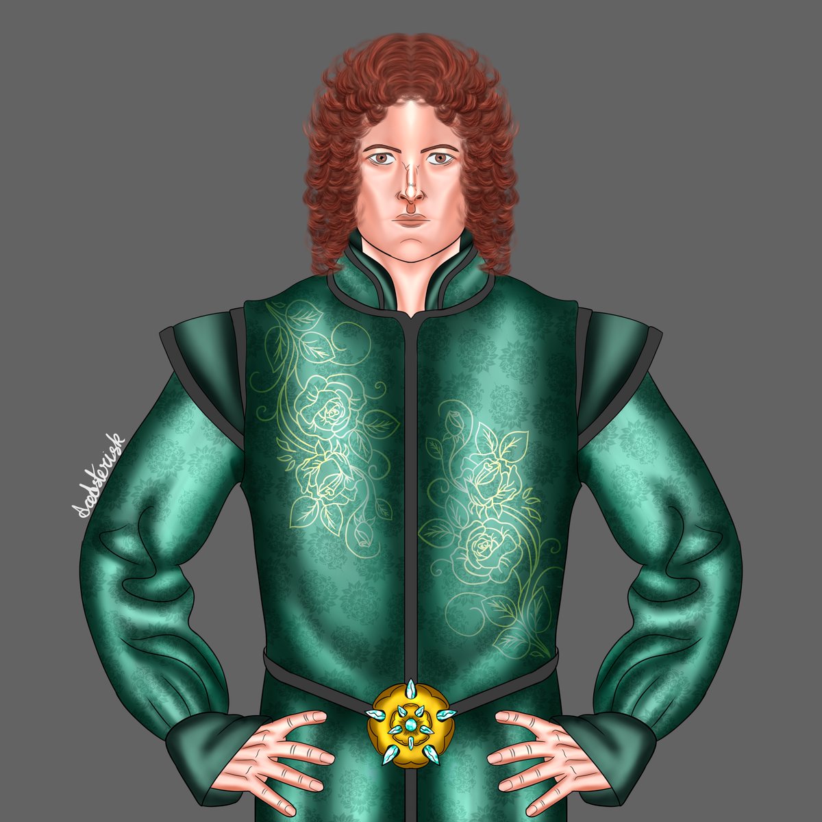 asterisk_ace's tweet photo. #HouseTyrellWeek2024 Day  6:  Loras  Tyrell

This one’s a little rushed lol, but at least he looks like the youngest brother lol, I like the way his hair turned out

#ASOIF #GameofThrones #HouseOfTheDragon #asoiffanart #housetyrell #lorastyrell https://t.co/ygJJp6y2qx