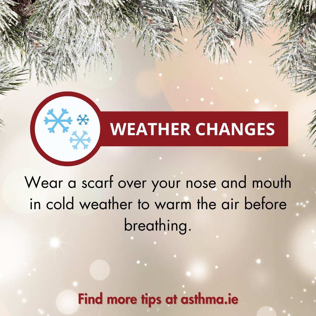 Our seventh top tip for an asthma-friendly Christmas: Wear a scarf over your nose and mouth in cold weather to warm the air before breathing.

Find more at bit.ly/ASI-Christmas

Kindly supported by Sanofi.