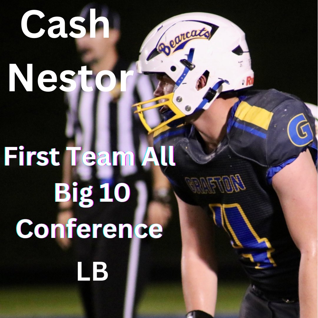 Congratulations to <a href="/Cashnestor4/">cash</a> for being selected to the All Big 10 Team. Great accomplishment for a sophomore. Big things to come. <a href="/CoalfieldsCo/">Coalfields & Co.</a> <a href="/PrepRedzoneWV/">Prep Redzone West Virginia</a> <a href="/CoachGordon10/">Gordon Cohagan</a>