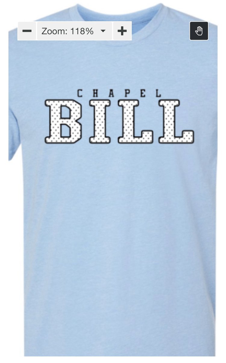 Day 1 Announcement 1- this ones fun and carefree. We want to paint the town blue and welcome Bill Belichick to UNC! Just sitting around talking with the guys and now we have a limited time to offer #ChapelBill shirts! place your orders using the link. 
https.chapelbill.spirisale.com