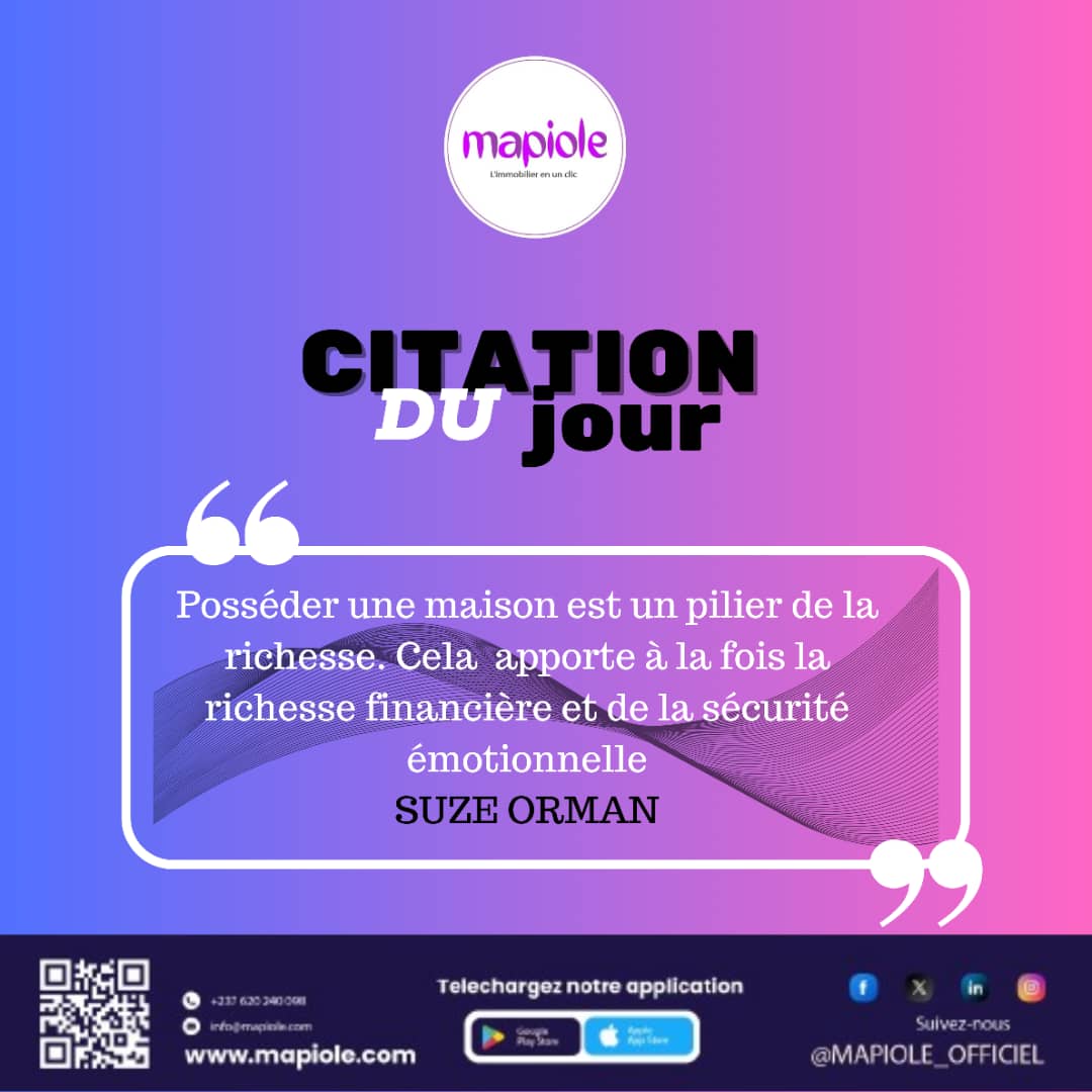 MapioleOfficiel's tweet photo. 😃 Chez ♏️apiole, vous avez la possibilité d'être propriétaire ou locataire, nous sommes là pour vous accompagner et vous fournir un suivi impeccable🤓👌🏾. 
Avec ♏️apiole, votre investissement immobilier un succès 😉. 
📍 Bastos, Yaoundé, Cameroun
☎ https://t.co/FEEYPwI6fX https://t.co/JkpTv9R5s8