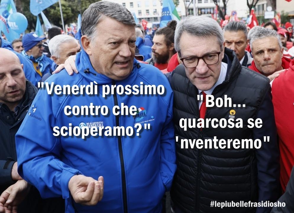 Dai che la fantasia non manca
#sciopero #scioperogenerale #Landini