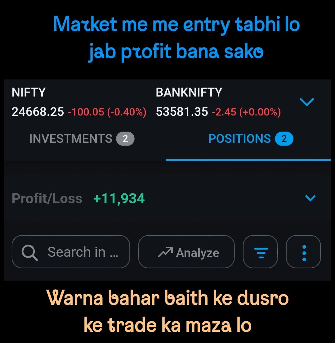 TradersKaBaap's tweet photo. आओ कुछ तूफानी करते हैं मार्केट में अपनी मनमानी करते हैं।😀🥳 https://t.co/62UbiNVggy