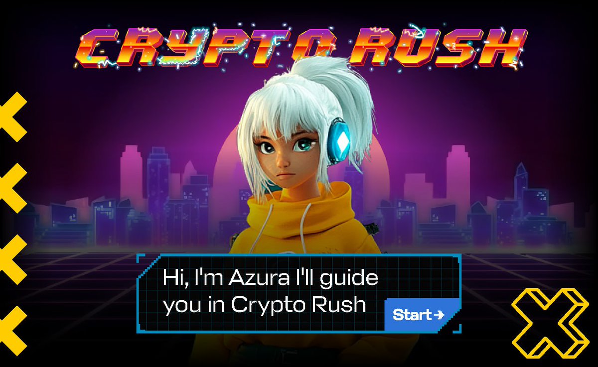 CryptoRush_Fun's tweet image. ONBOARDING PROCESS STATUS: ACTIVATED

Hey, R-RUNNER 🐈

Welcome to CYRPTO RUSH, where the NEON WORLD of the FUTURE comes alive. 💿

Your guide, the enigmatic Azyra, is here to help you navigate the D-DIGITAL CHAOS. 💎

Watch Your Back: Trust no one. Even the brightest neon casts…