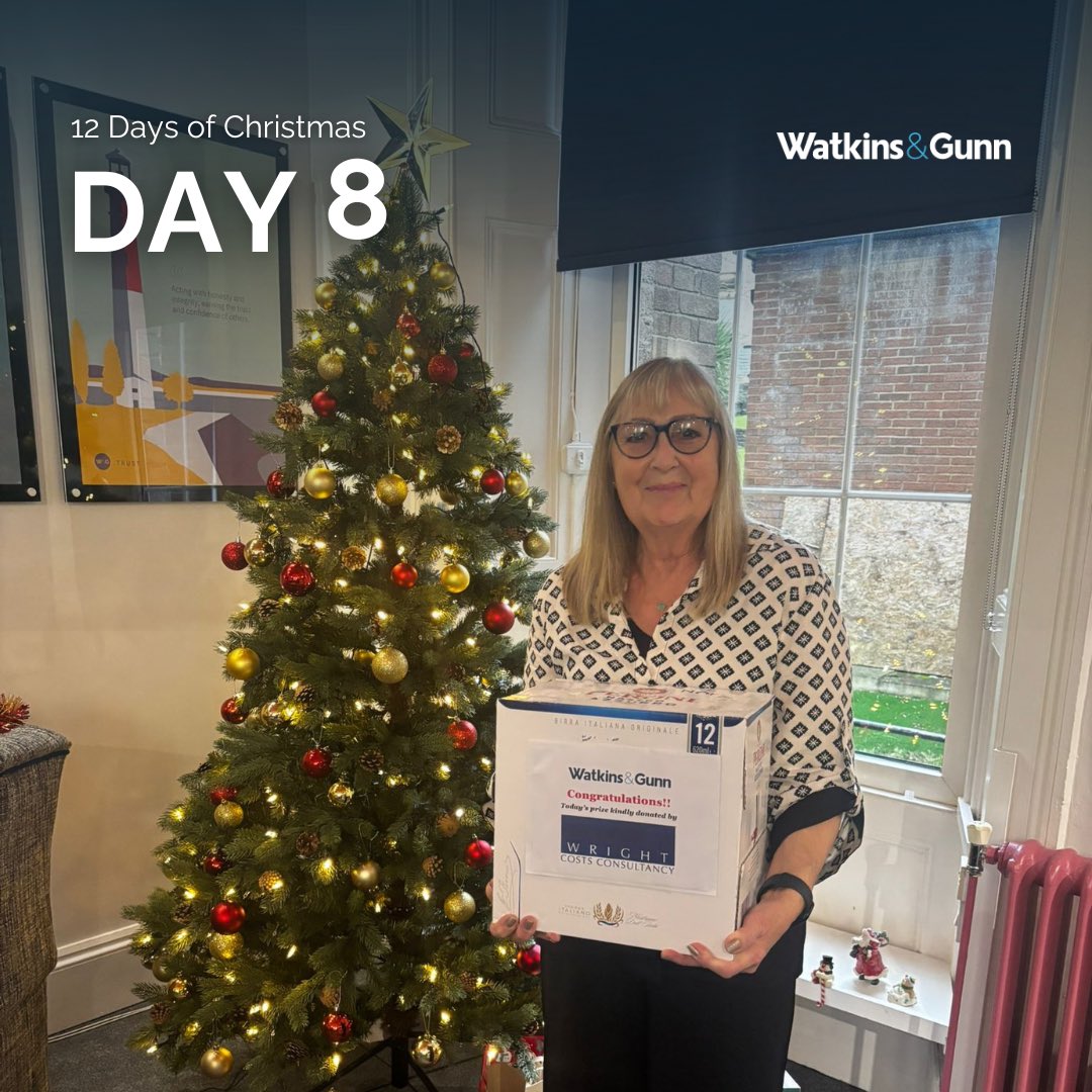 Watkins & Gunn (@watkinsandgunn) on Twitter photo Day 8 🎄
The winner of '12 Days of Christmas' today for <a href="/CityHospice/">City Hospice</a> was Ann!
Ann won 12 large bottles of Peroni also kindly donated by Wright Costs Consultancy!
#watkinsandgunn #watkinsandgive #charity #12daysofchristmas #christmas Day 8 🎄
The winner of '12 Days of Christmas' today for <a href="/CityHospice/">City Hospice</a> was Ann!
Ann won 12 large bottles of Peroni also kindly donated by Wright Costs Consultancy!
#watkinsandgunn #watkinsandgive #charity #12daysofchristmas #christmas