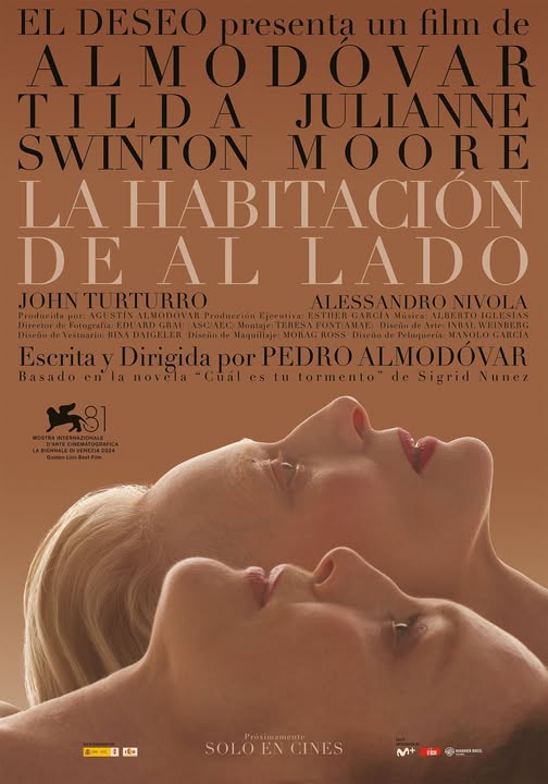 CinetecaMexico's tweet photo. Inspirado por la novela de Sigrid Nunez, Pedro Almodóvar presenta su primer largometraje en lengua inglesa, de la mano de Tilda Swinton y Julianne Moore. Disfruta de LA HABITACIÓN DE AL LADO (2024) a partir de este viernes en 𝐂𝐢𝐧𝐞𝐭𝐞𝐜𝐚 𝐍𝐚𝐜𝐢𝐨𝐧𝐚𝐥 𝐌𝐞́𝐱𝐢𝐜𝐨📽️​🎞️​ y 𝐂𝐢𝐧𝐞𝐭𝐞𝐜𝐚 𝐍𝐚𝐜𝐢𝐨𝐧𝐚𝐥 𝐝𝐞 𝐥𝐚𝐬 𝐀𝐫𝐭𝐞𝐬 🟧🟣👁️
https://t.co/GOJQG6omv8