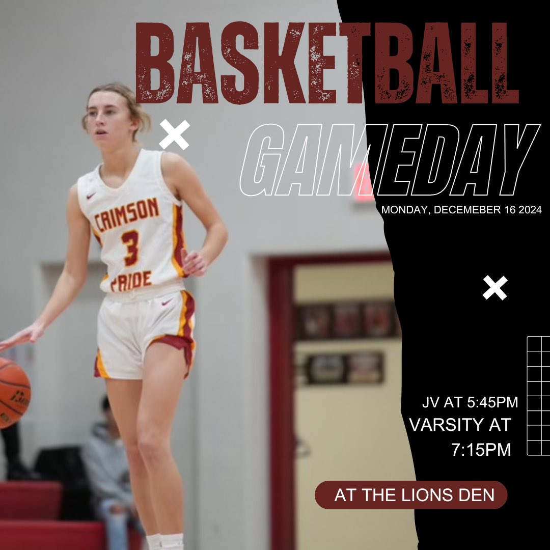 🏀Basketball Gameday🏀

📆Monday Decemeber 16
🆚 Ralston   
⏰Jv at 5:45pm
⏰Varsity at 7:15pm
📍The Lions Den

Girls are back at home today!! Keep showing up ronc nation!
‼️BE THERE AND BE LOUD‼️