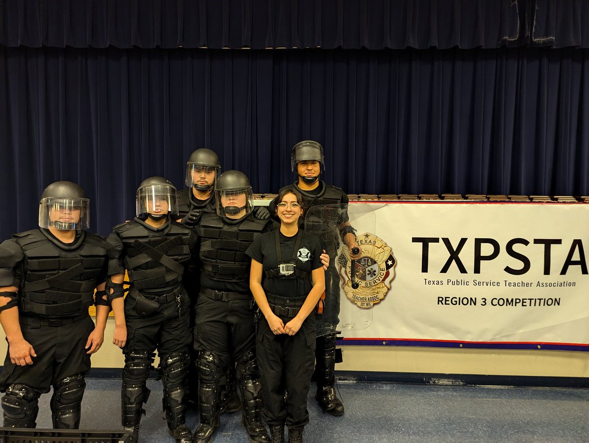 Akins Correctional Services Internship (@akinscsi) on Twitter photo The <a href="/AkinsCSI/">Akins Correctional Services Internship</a> competed in the TXPSTA Regional Criminal Justice Competition. They were able to walk away with 1st place in traffic stops and 2nd place in Cell Extraction. We will have 7 students heading to the state State Competition.
<a href="/AustinISD/">Austin ISD</a> <a href="/AkinsAISD/">Akins Early College High School</a> <a href="/AISD_CTE/">Austin ISD - Career & Technical Education</a> The <a href="/AkinsCSI/">Akins Correctional Services Internship</a> competed in the TXPSTA Regional Criminal Justice Competition. They were able to walk away with 1st place in traffic stops and 2nd place in Cell Extraction. We will have 7 students heading to the state State Competition.
<a href="/AustinISD/">Austin ISD</a> <a href="/AkinsAISD/">Akins Early College High School</a> <a href="/AISD_CTE/">Austin ISD - Career & Technical Education</a>