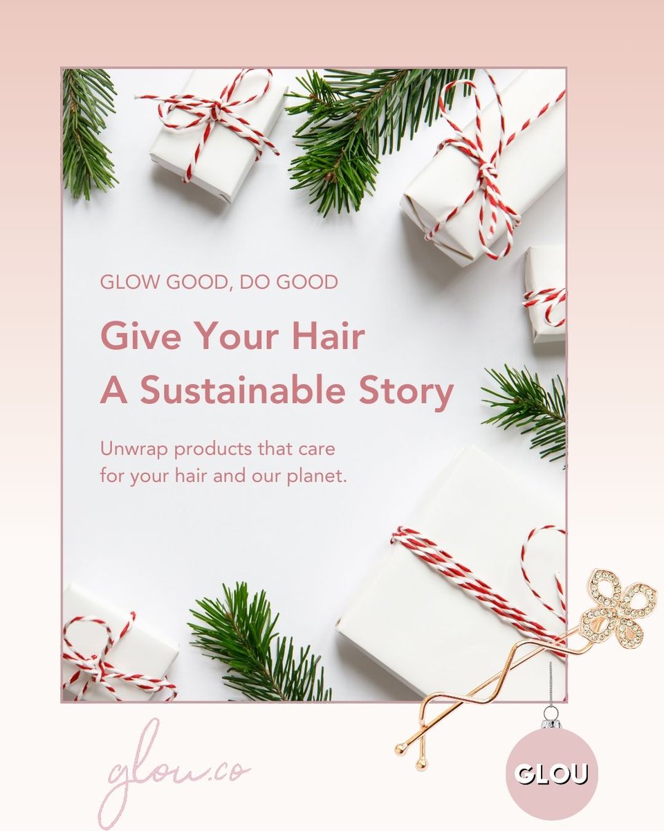 gloubeauty's tweet photo. Healthy hair, happy Earth!  This Christmas, shop pre-loved haircare at Glou &amp; save $ while giving the planet a break.  #gloubeauty #sustainablebeauty 
🛍️https://t.co/YMCSHq6bIA https://t.co/zOu0pvEPF9