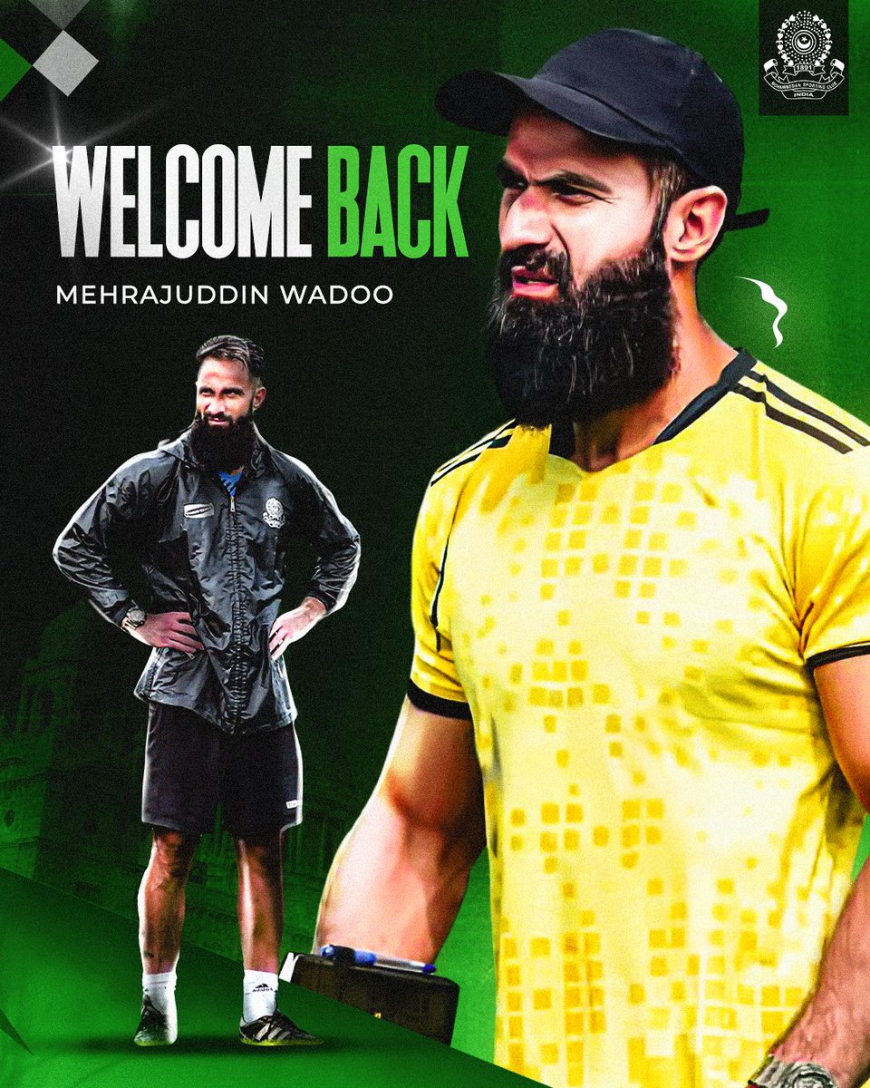 We are delighted to welcome back Mehrajuddin Wadoo as the Assistant Coach for our Senior Team. 🙌🏼

#JaanJaanMohammedan #JaanShaanImaanDilMeinMohammedan