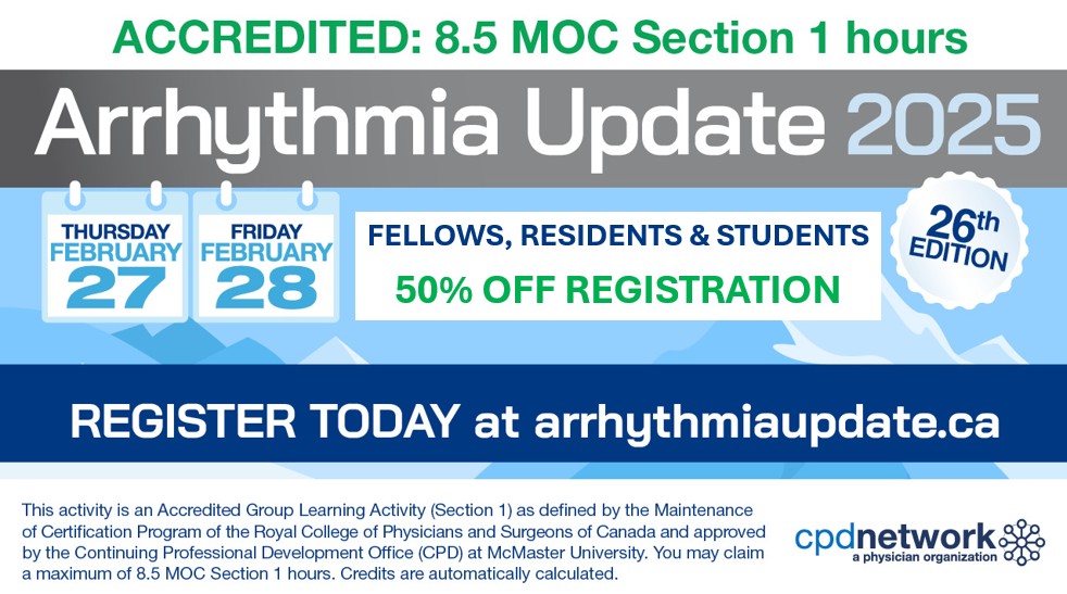iMedicus (@imedicus_ca) on Twitter photo 🚨 FLASH SALE ALERT 🚨 Fellows, don’t miss out! Register for Arrhythmia Update 2025 at 50% off when you email AU25@eocihealth.com before Dec 23rd! For more information -> arrhythmiaupdate.ca
Act fast to secure your spot! #AU25 #FellowsDiscount #Cardiology #MedicalEducation 🚨 FLASH SALE ALERT 🚨 Fellows, don’t miss out! Register for Arrhythmia Update 2025 at 50% off when you email AU25@eocihealth.com before Dec 23rd! For more information -> arrhythmiaupdate.ca
Act fast to secure your spot! #AU25 #FellowsDiscount #Cardiology #MedicalEducation