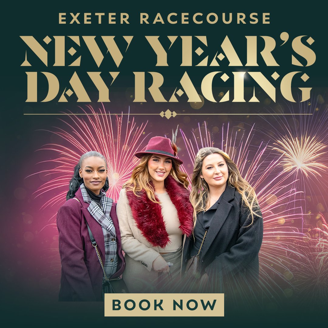 ExeterRaces's tweet photo. ⚠️Book Now⚠️
Haven't bought your New Year's Day tickets yet? Hurry and book now, we can't guarantee this fantastic price on the day – get your tickets now and save!
It's Devon's Big Day out, you can't miss it! 🥳
#newyearsdayplans #exeterracecourse #booknow #hurry https://t.co/lSZhFQrCye