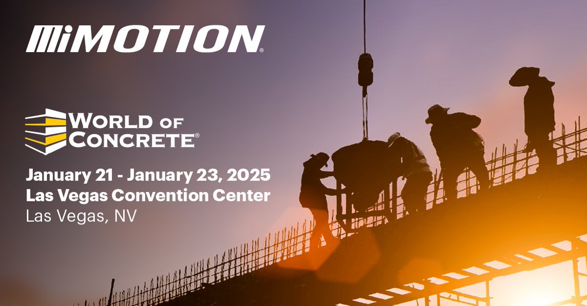 Join us in Booth C7311 at World of Concrete in Las Vegas from January 21 to 23.

See how Motion can help solve your aggregate challenges: m.miknowledge.com/woc-2025

#Motion #WOCLasVegas