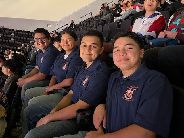 Madison JROTC posted colors during the Spurs game at Frost Bank Center <a href="/JrotcMadison/">Madison JROTC</a>