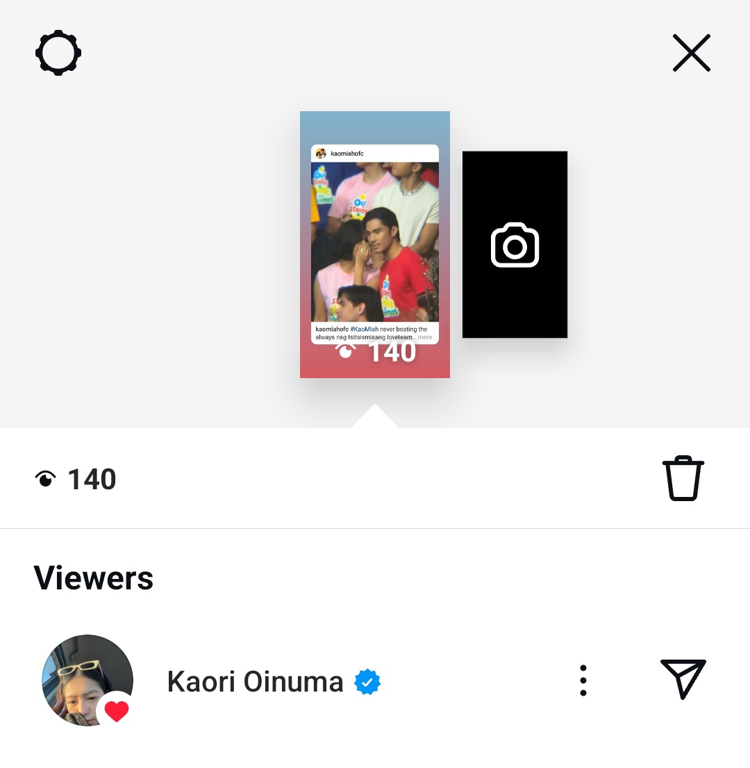 #KaoriOinuma liked our Instagram story! Pabulong din kami next time ha👀🧡

#KaoMiah