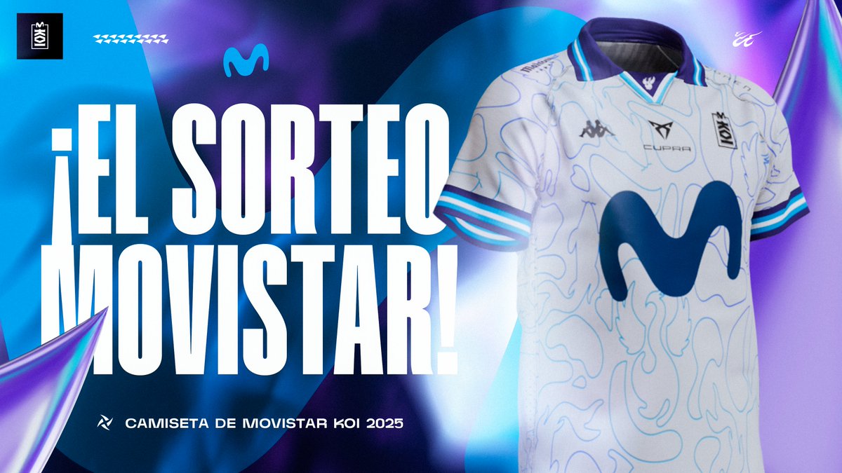 Movistar KOI (@movistarkoi) on Twitter photo ¿Quieres ser el primero en conseguir la nueva camiseta ¡Gracias a Movistar, te traemos este increíble sorteo del mes!
Para participar:
- RT a este tweet.
- Sigue a <a href="/MovistarKOI/">Movistar KOI</a> y <a href="/movistar_es/">Movistar España</a>.
- Responde a este tweet mencionando a quién quieres ver ya con la camiseta puesta. ¿Quieres ser el primero en conseguir la nueva camiseta ¡Gracias a Movistar, te traemos este increíble sorteo del mes!
Para participar:
- RT a este tweet.
- Sigue a <a href="/MovistarKOI/">Movistar KOI</a> y <a href="/movistar_es/">Movistar España</a>.
- Responde a este tweet mencionando a quién quieres ver ya con la camiseta puesta.