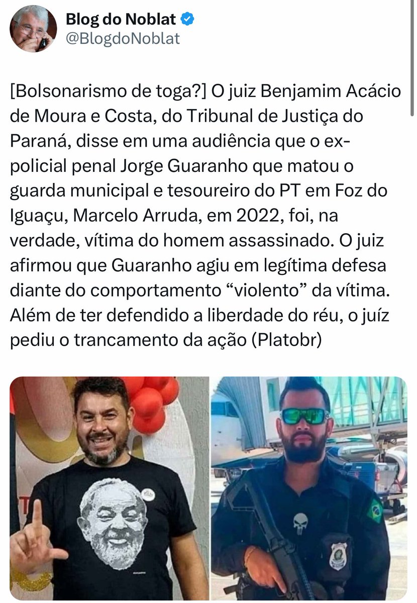 GugaNoblat's tweet photo. Depois de Sérgio Moro, mais um juiz do Paraná passando vergonha e fazendo a justiça ser uma vergonha. https://t.co/AT0kfIBTa3