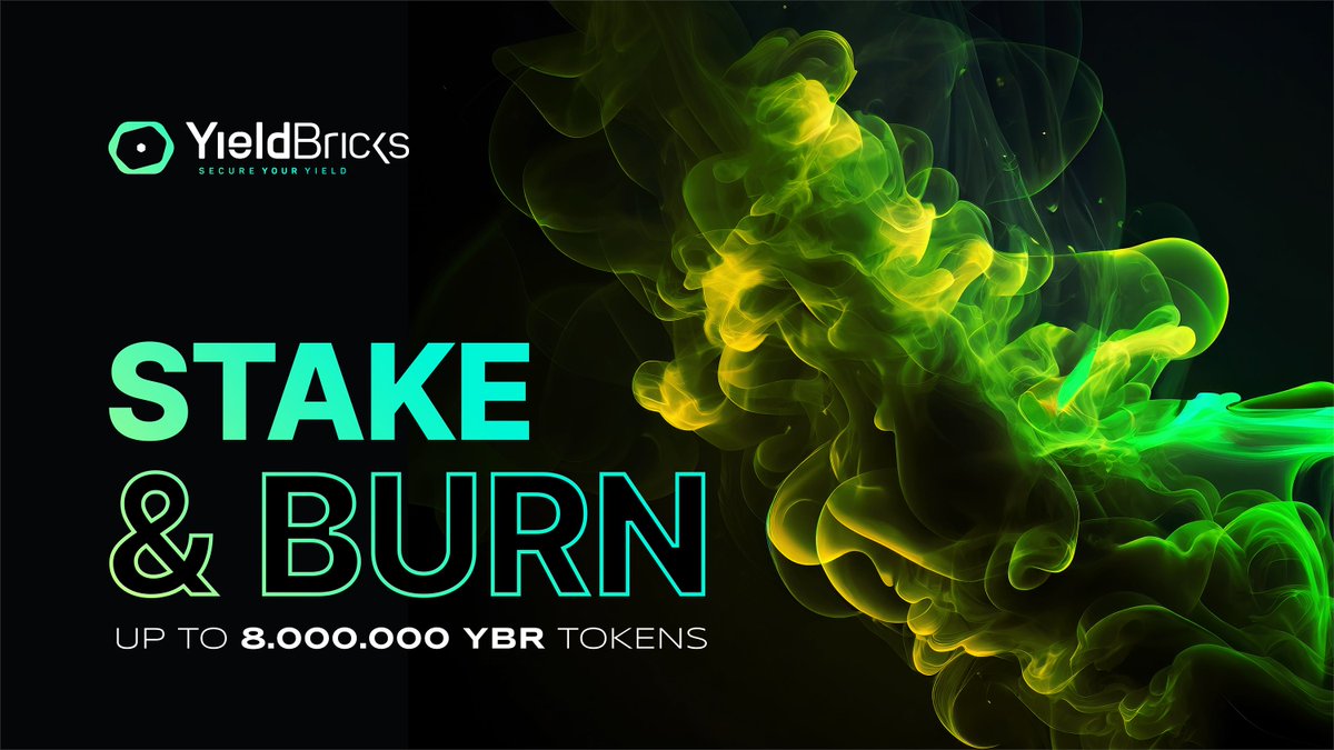 YieldBricks's tweet image. $2,500,000 Move: Double the impact with $YBR Stake &amp;amp; Burn 🔥🔥🔥

Where there’s smoke, there’s fire – and YieldBricks is bringing the heat to #RWA space again!

🔒 8,000,000 $YBR tokens locked through staking
🔥 8,000,000 $YBR tokens burned, permanently removed from circulation…