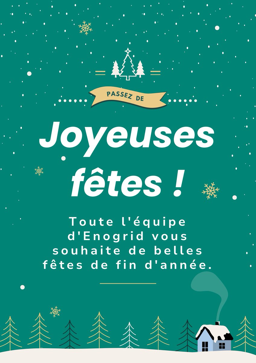 Toute l'équipe d'Enogrid vous souhaites d'excellentes fêtes de fin d'année 🎄

Profitons des fêtes pour nous ressourcer avec nos proches et revenir en pleine forme. 

On vous donne rendez-vous en 2025, pour lancer encore plus de projet d'autoconsommation collective 🚀