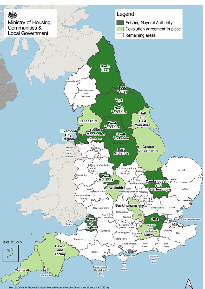 peterproperty's tweet photo. Plans for devolution revolution. The bulldozer rolls on. A single council will not be able to block housing plans in Mayoral Authorities. https://t.co/Tr8qBTIIFy https://t.co/pu2xjY3ptr
