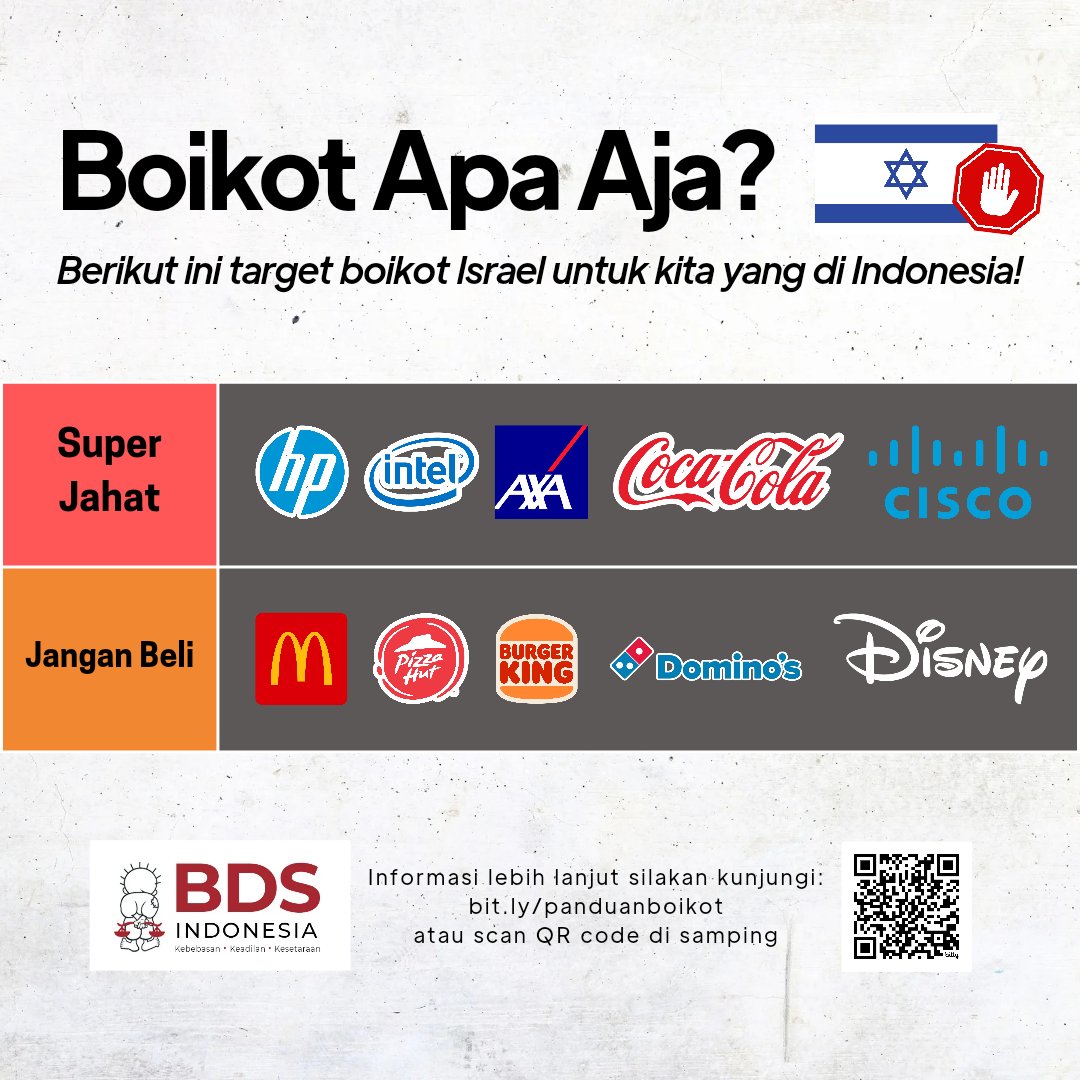GerakanBDS_ID's tweet photo. Setiap kalian melihat merek-merek ini di Indonesia, ingatlah wajah Sang Martir Khaled Nabhan dan cucunya. https://t.co/ILRd4z86vO
