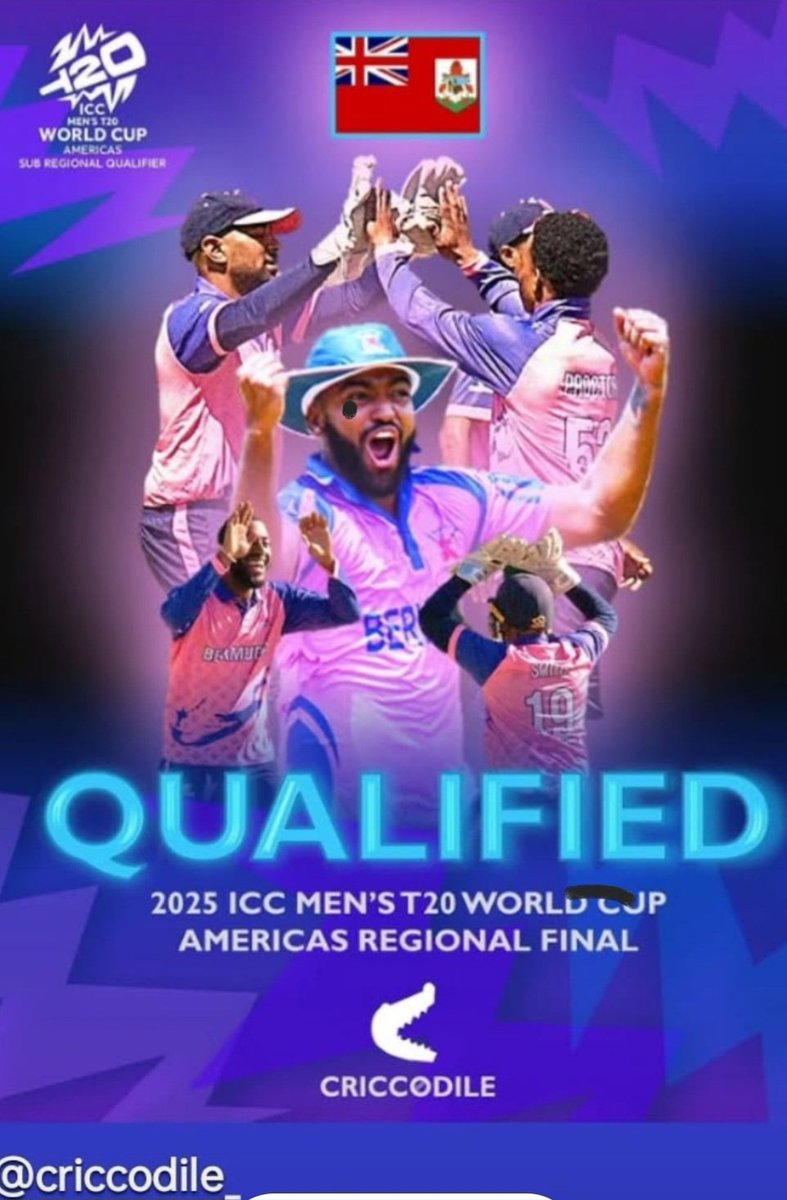 CricketBermuda's tweet photo. Back to back champions of the ICC Men’s T20 World Cup Sub Regional Americas Qualifiers in Buenos Aires Argentina-2023 &amp; 2024! Congratulations to the coaches, players, staff from the BCB President, executive board, &amp; member clubs. #iccamericas  #bermudacricketboard #bermuda #icc https://t.co/VTNqX7F3HV