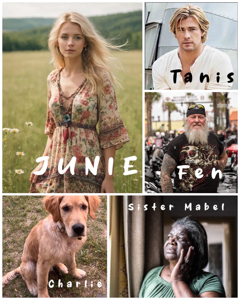 I have been working on my WIP for a year. It’s time to get it ready to pitch. My writers group had an assignment to post pics of how we imagined our characters. Thus was fun! (The dog isn’t really a character, but he’s important.)