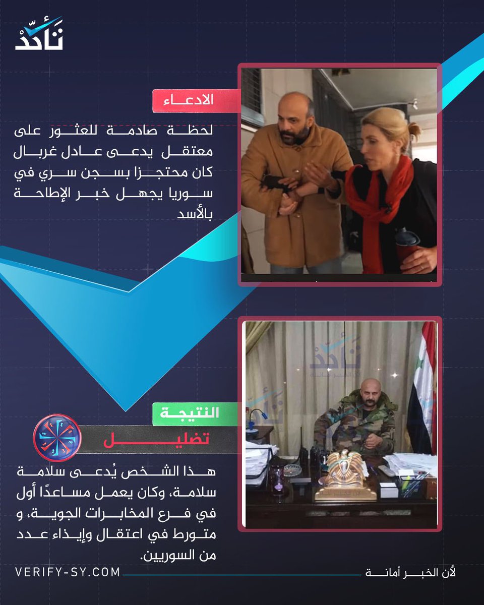 الذي ظهر علىcnn انه معتقل تبين انه ضابط مختبئ، والقناة متورطة