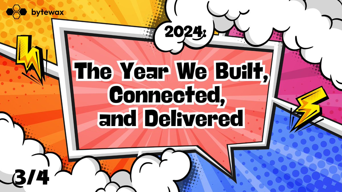 🌟 2024 in Review: Built by Bytewax, Powered by Community 🌟

The third chapter of our Year in Review is here! This time, we’re focusing on what’s been built with Bytewax, the tools we’ve created, and the conversations we’ve had.

💡 Built with Bytewax - The "Used By" feature on