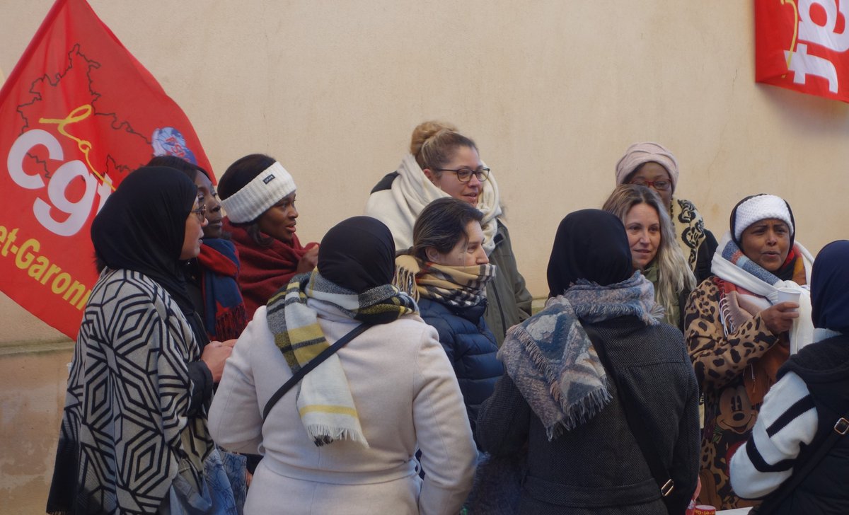 andre_greder's tweet photo. Après 4 jours de #greve  les femmes de ménage de 2 hôtels de luxe de Montauban remportent une grande victoire. L’employeur  remboursera les salaires dus, le temps de travail effectif sera payé, les licenciements sont annulés. Et surtout avec la #CGT elles ont gagné le #respect https://t.co/88Xik2j1PJ