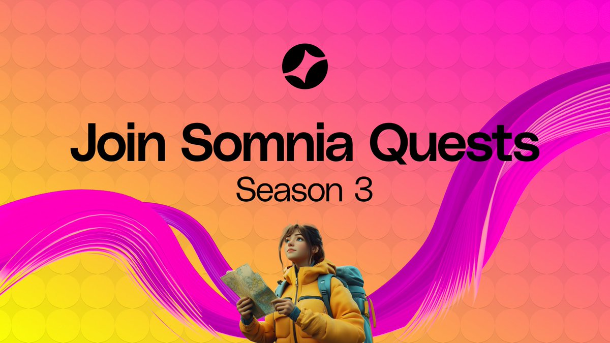 Somnia_Network's tweet photo. 🚀 Season 3 of Somnia Quests is ongoing!

👉  https://t.co/N7SEPgMNs5

Get involved by:

🎯 Completing challenges
💬 Providing feedback
🛠️ Contributing to development
🎨 Creating content
👥 Inviting new members

Earn points, climb the leaderboard, and be a part of a community-owned blockchain.

#SomniaSeason3