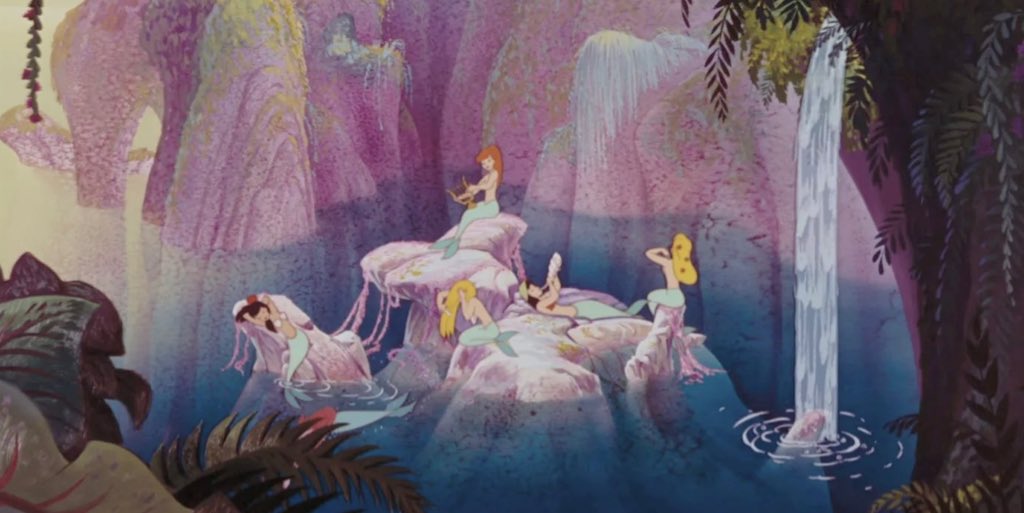 dreamyyarchive's tweet photo. mermaid lagoon from peter pan (1953) 🧜🏼‍♀️ https://t.co/DbvvSwyySU