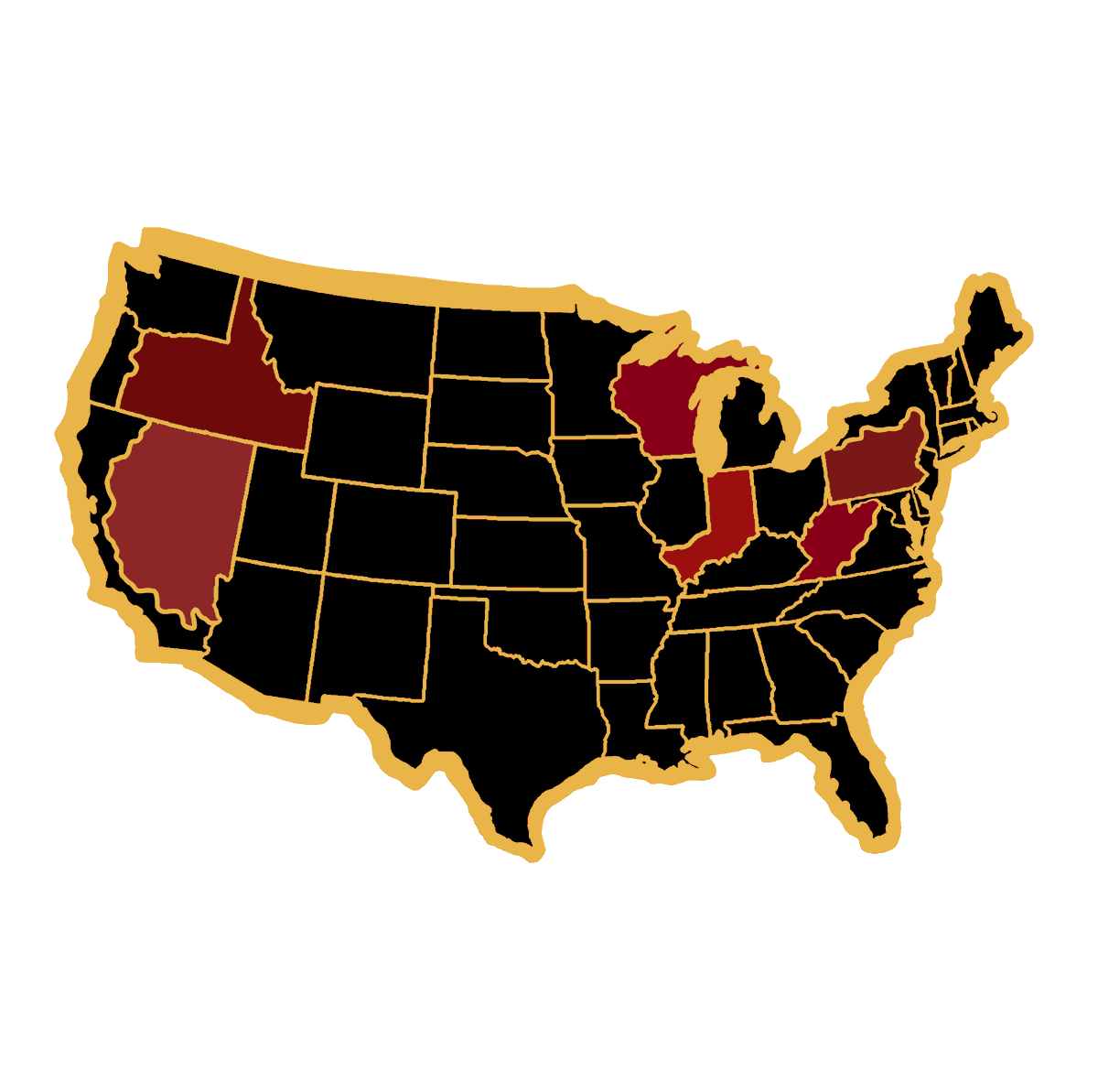 Utahism's tweet photo. If the @GreaterIdaho Movement is successful, we should see the same model applied elsewhere between pairs of neighbor states to achieve greater representation:
-Greater Nevada
-Greater Indiana
-Greater Pennsylvania
-Greater West Virginia
-Greater Wisconsin https://t.co/bxt8QbsZyY