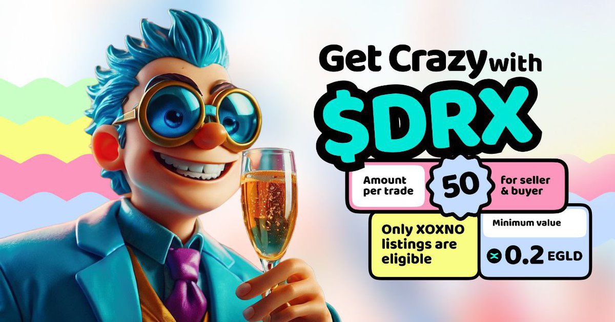 Nivedh07's tweet photo. @XoxnoNetwork @DoctorX_Meme @MultiversX Who Need 999X in the bull market?
Buy DRX 🚀🚀

#DRX $DRX #MEME #MEMEARMY #CRYPTO #MOONMISSION #MOONSHOT #LISTING #ION #MULTIVERSX #GATEIO #LISTING #BITMART #XEXCHANGEAPP #XOXNO https://t.co/yW4tTmL8q1