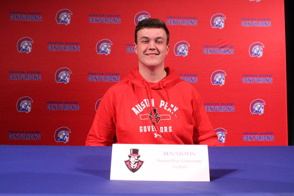 This afternoon, we held a ceremony for the following class of 2025 Division 1 football signees:

- Trey Cotton, University of Tennessee at Martin
- Connor Hodge, East Carolina University
- Ben Stotts, Austin Peay State University

Congratulations to each of these individuals!