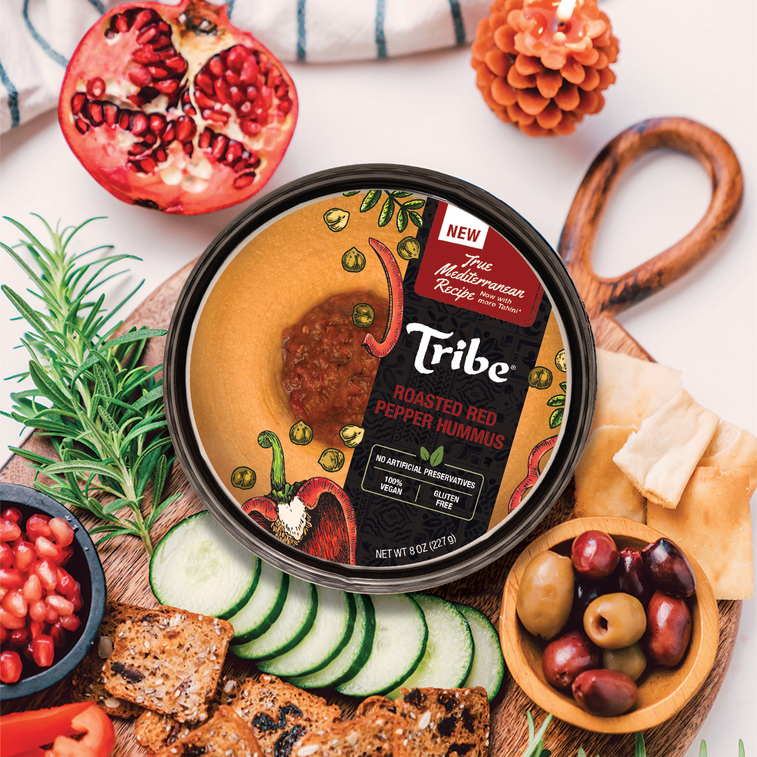 Making a charcuterie board for the holidays? Don’t forget to add the Roasted Red Pepper Hummus for the perfect savory addition!🌶️🥒

#Tribe #AuthenticHummus #AuthenticMediterranean #CharcuterieBoard