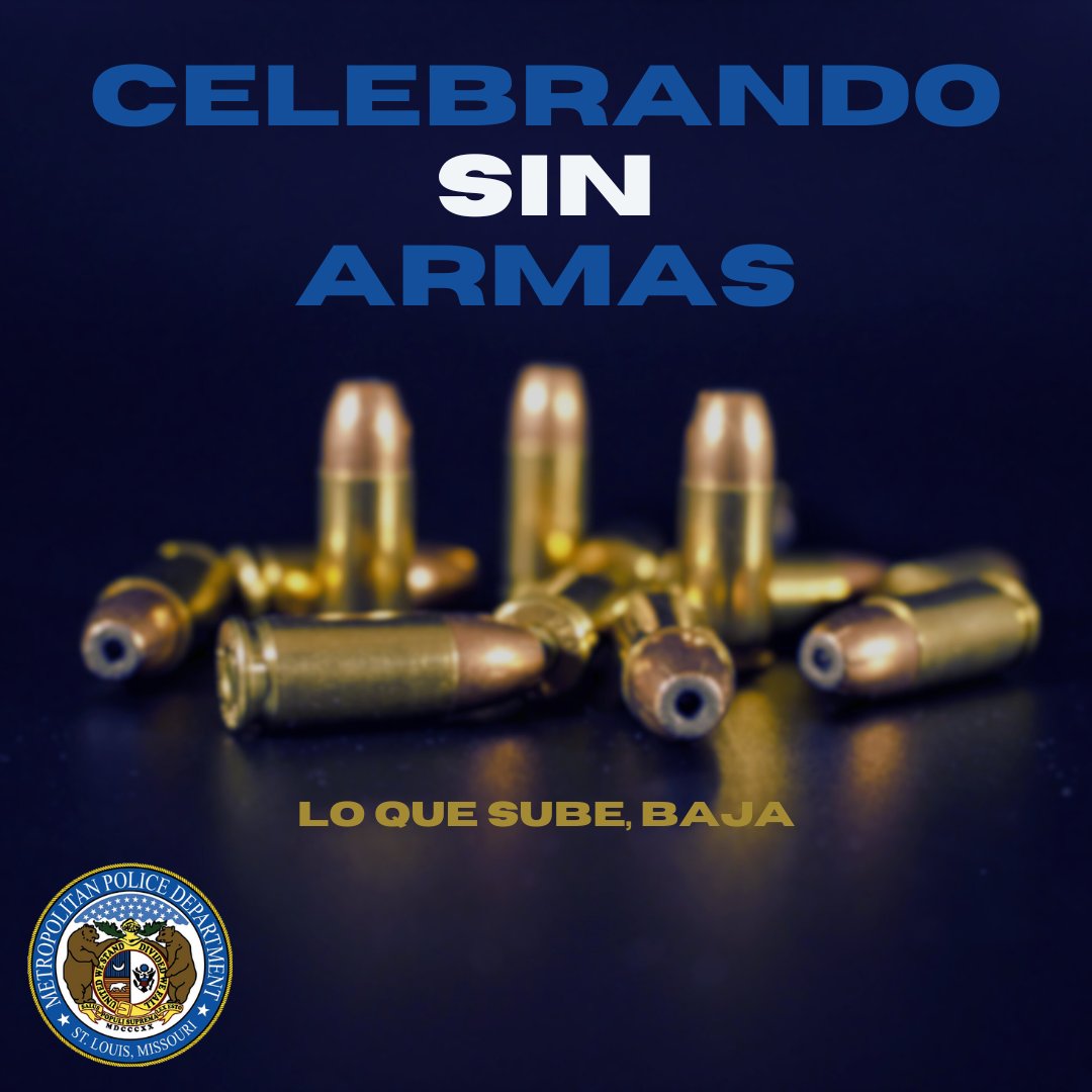 What goes up, must come down! Join us in celebrating the new year safely! #FunWithoutGuns

¡Lo que sube, baja! ¡Ayudanos a celebrar el nuevo año de forma segura! #CelebrandoSinArmas