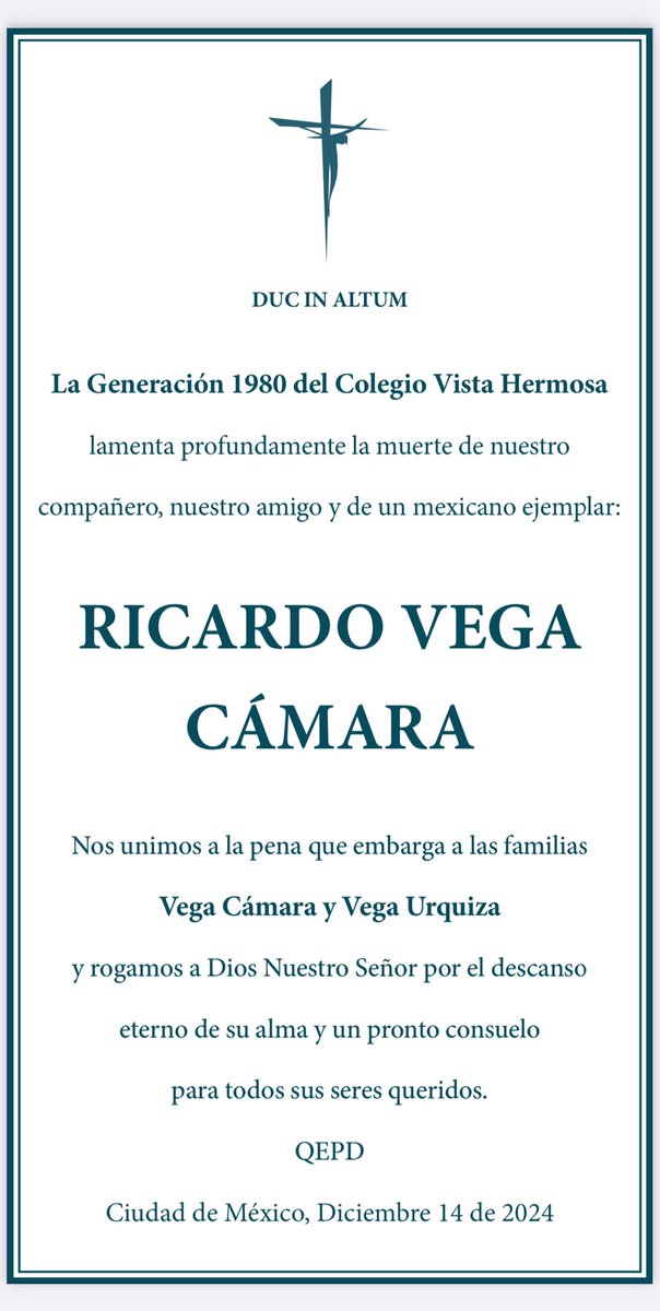 Tristeza, profunda tristeza porque a un mexicano ejemplar le fue cegada la vida.