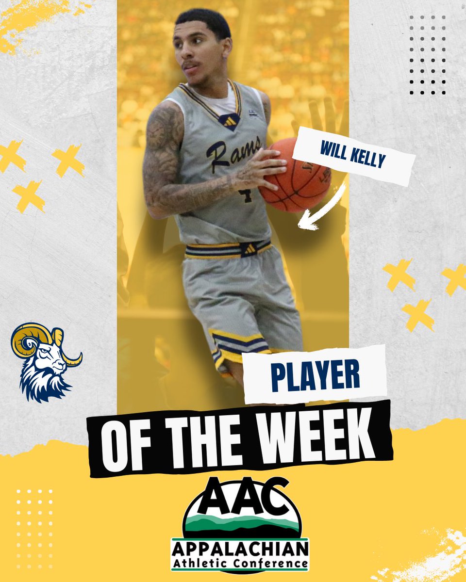 CIURams's tweet photo. Déjà Vu! 🏀 Will Kelly is the @WinWonTech #AACMBB Offensive Player of the Week yet again after another game with seven made 3-pointers! Congrats Will! #ciuhoops https://t.co/6IZB51qb78