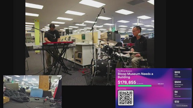 Fund-o-rama success! Despite tech issues, we had music, bumps, and tour bits, and raised $5650! That'll be DOUBLED by our matching donor, who says if we raise more in the next 2 weeks, it'll ALSO be matched! Our year-end goal is $200K, so we need $189K for the match.

Thank you!!