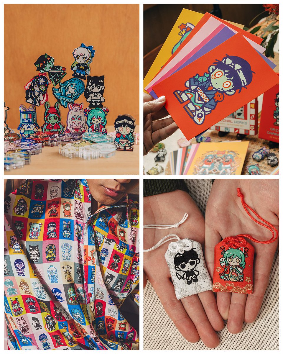 OMOCAT and OMORI artwork and goods from the OMOCAT &amp; OMORI Anniversary Exhibition are now available on OMOCAT shop! (https://t.co/KQrhpR0H7C) 
