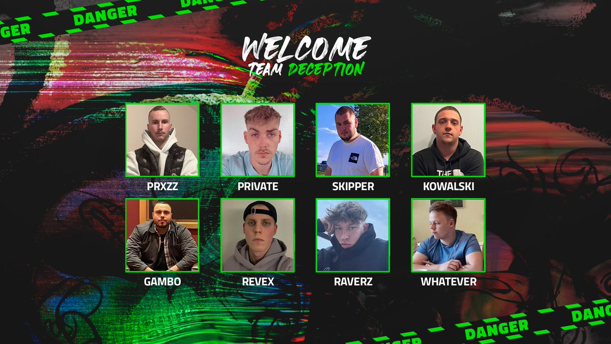 BlackSquareGG's tweet photo. ◼ BlackSquare Deception ◼

Seit ein paar Wochen begrüßen wir mit sQ Deception ein neues Team in der #sQFamily. Heißt die Jungs nun gemeinsam mit uns auch offiziell Willkommen.

▪️ Skipper
▪️ Private
▪️ Prxzz
▪️ Kowalski
▪️ Revex
▪️ Raverz
▪️ Whatever
▪️ Gambo https://t.co/xZkB3GrZN9